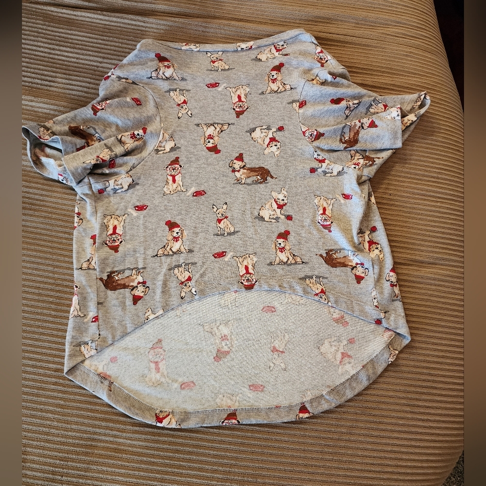 Dog Holiday Print Sleepwear